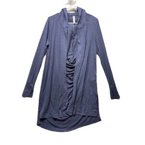 Athleta Harmony Wrap Blue Size Small Open Front Cardigan